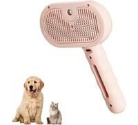 Peigne de toilettage 3 en 1 avec pulvérisation, brosse à vapeur autonettoyante pour chat avec poignée, portable et durable