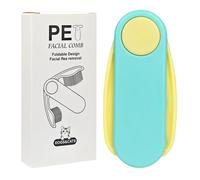 Peigne de toilettage double face compact et doux - Peigne anti-tiques pour chiens de petite, moyenne et grande taille pour chatons pour la maison, l'intérieur, l'extérieur, le jardin, la cour, le parc