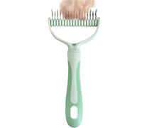 Peigne de toilettage double face pour animaux de compagnie - Brosse démêlante pour chiens, outil pour enlever les enchevêtrements | Brosse à prise en main confortable, design léger et durable pour