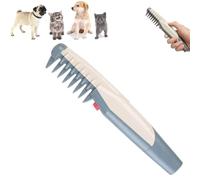 Peigne de toilettage et tondeuse électrique 2-en-1 pour chiens et chats, démêlage et coupe des poils en toute sécurité pour le corps, les pattes et le visage (1Pcs)