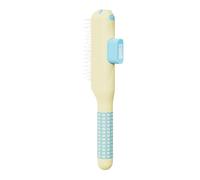 Peigne de toilettage pour chat à dents fines avec bouton de libération des poils pour le brossage quotidien, le nettoyage du pelage et la préparation du bain pour un usage domestique Peigne de pour de