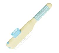 Peigne de toilettage pour chat avec dents fines, bouton de libération des poils pour le brossage quotidien après les promenades en plein air à la maison Peigne de toilettage pour chat avec bouton de