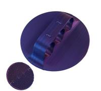 Peigne de toilettage pour chat, brosse de bain imprimée pour chien avec poignée articulée, outil de toilettage de massage pour chats et chiens à poils courts, épilation efficace et confortable, peigne
