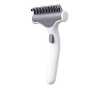 Peigne de toilettage pour chien - 17 cm en acier, brosse démêlante, râteau doux pour sous-poil, dissolvant de nœuds lisses | Aide à l'entretien de la fourrure, manteau sans enchevêtrement, aspe