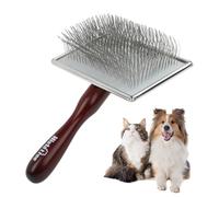 Peigne de toilettage pour chien : dents fines robustes, poignée facile à prendre en main, taille portable, qualité durable | Pour le bain de chien, le brossage, l'entretien des animaux, le contrôle