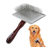 Peigne de toilettage pour chien, peigne de toilettage pour chat,Brosse lisse pour perte de chien - Outil de toilettage pour animaux de compagnie, brosse propre et emmêlée pour chiens de grande, moyenn