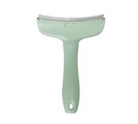 Peigne de toilettage professionnel pour animaux de compagnie avec dents en V et poignée antidérapante - Outil de massage pour chiens - Brosse à double coquille - Brosse à poils en plastique pour chien