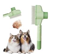 Peigne de toilettage vert pour chat, brosse à poils et toilettage pour animaux de compagnie, respectueux de l'environnement, idéal pour les propriétaires de chats, Noël et anniversaire