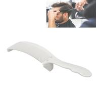 Peigne de Tondeuse de Barbier incurvé, Peigne de Coupe de Cheveux Professionnel à Dessus Plat Peigne de Barbier Peigne de Fondu Peignes de Tondeuse Mélange Ami pour Hommes (WHITE)