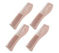 Peigne Démêlant à Dents Larges, 10 Pièces Peigne Démêlant Portable Paille de blé pour Salon de Voyage à Domicile