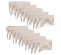 Peigne Démêlant à Dents Larges, Démêle Facilement les Cheveux Secs et Mouillés, Peigne en Paille de blé avec Dents Rondes, Poignée Ergonomique pour les Types de Cheveux, Léger