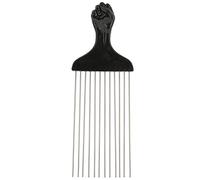 Peigne Démêlant Cheveux Bouclés Métal Amélioré 20cm Poignée Ergonomique Antistatique Réduit Frizz et Nœuds Utilisation Salon et Coupe à Domicile