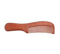 Peigne Démêlant en Bois de Santal Manche, Marron | Massage du Cuir Chevelu, Prise Confortable, Surface Lisse, Antistatique, Facile à Transporter