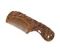 Peigne démêlant en bois de santal naturel | Masseur statique fait main pour cuir chevelu | Cadeau parfait pour la famille | Soin capillaire essentiel