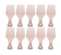 Peigne démêlant les cheveux 10pcs | La conception des dents larges aide à gérer les nœuds et les soins du cuir chevelu | Peigne de tige d'orge de poignée ergonomique pour les