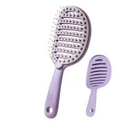 Peigne démêlant, palette à coussin d'air pour nœuds avec base rétractable à , boîtier ABS durable avec poignée en caoutchouc thermoplastique souple, outil portable pour enlever le , 83 g