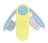 Peigne démêlant pour animaux de compagnie - Brosse de toilettage pliable double face - Peigne pour chien pour la perte de poils - Pour chiot, de petite et moyenne taille, maison, intérieur