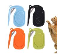 Peigne démêlant pour chats Lot de 4 outils anti-filet pour poils longs | Outil de toilettage portable pour animaux de compagnie en voyage et à la maison