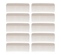 Peigne Démêlant pour Cheveux, Brosse Démêlante pour Cheveux Secs et Humides, Peigne à Dents Larges en Paille de Blé pour Tous Les Types de Cheveux, 10 Pièces