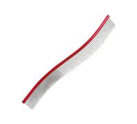 Peigne démêlant pour chien - Peigne de toilettage en métal, peigne incurvé pour chien pour enlever le tapis | Nœuds et poils détachés, peigne pratique pour le toilettage du chien, idéal en cas de chut