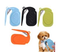 Peigne Démêleur | 4 Pièces Outil Pour Poils Longs Et Nœuds | Brosse Compacte Perte Poils Longs Maison Voyage Chien Chat Lapin Toilettage