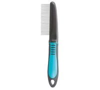 Peigne démêleur médium pour chien plastique/poils métal Trixie Noir TU