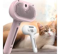 Peigne d'épilation à vaporisateur for animaux de compagnie, brosse à eau for chats et chiens, brosse à vapeur for animaux de compagnie, brosse de toilettage for animaux de compagnie for chats d'intéri
