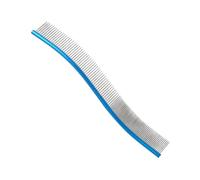 Peigne d'épilation pour animaux de compagnie, peigne incurvé pour chien, violet/bleu/vert/rouge/noir, brosse à dents en métal, brosse pour tapis et nœuds, perruque d'animal pour toilettage à domicile