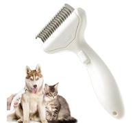 Peigne détachant pour chat, brosse détachante pour chien - Fournitures de toilettage de deshedding incurvé progressif pour chiens et chats | Coupeurs élargies Outil de toilettage doux sur