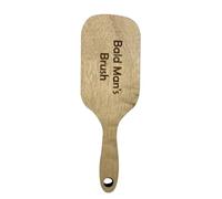 Peigne d'homme chauve, blague de brosse d'homme chauve - Brosse à peigner sans poils en bois et peigne sans dents | Cadeau de brosse à cheveux en bois sans poils pour les amis ayant des cheveux Neamou