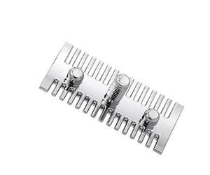 Peigne double à tête ouverte - Outil en alliage de zinc de qualité supérieure pour hommes - Design compact pour une utilisation à la maison ou en voyage