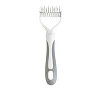 Peigne double face pour animal domestique - Outil d'épilation efficace pour poils morts et sous-poils - Outil de toilettage ergonomique pour chats