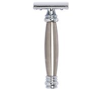 Peigne Droit Pour Rasoir Merkur, Manche Long, Chrome Brillant/Acier Inoxydable