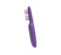 Peigne Électrique Anti Nœuds à Double Usage pour Coiffure Pourpre Abs | Mode de Travail Réglable, Massage des Parties Multiples, sans Batterie