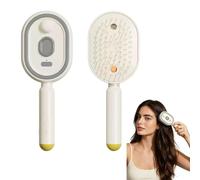 Peigne Electrique, Brosse à Vapeur éLectrique Fer à Lisser à Vapeur Rechargeable Avec Spray Peigne DéMêLant Antistatique Massage à Coussin D'Air Outil de Coiffure Portable Sans Fil