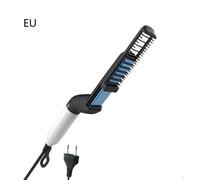 Peigne électrique multifonctionnel pour cheveux, lisseur de barbe, peigne à lisser, bigoudi, outils de coiffure, prise ue