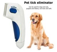 Peigne électrique pour chien - Anti puces - Plastique - 240x170x30mm - Fonctionne avec 2 piles AA