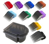 Peigne en acier inoxydable pour animaux, compatible avec Andis, compatible avec Oster, A5, compatible avec Wahl, tondeuses pour animaux série KM (uniquement tailles 10/15/30)(9 Color 1set)