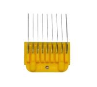 Peigne en acier inoxydable pour animaux, compatible avec Andis, compatible avec Oster, A5, compatible avec Wahl, tondeuses pour animaux série KM (uniquement tailles 10/15/30)(16mm-yellow-A5-9)