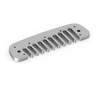 Peigne en alliage d'aluminium pour Golden Melody, pièce de rechange pour harmonica, peigne durable et léger avec un design ergonomique, compatible avec Golden Melody Harmonica, (Argent)