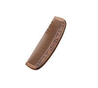 Peigne en bois de pêche naturel avec dents fermées antistatiques pour massage des cheveux (taille L)