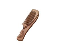 Peigne en bois de pêche naturel avec dents fermées antistatiques pour massage des cheveux (taille XL)