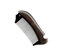 Peigne en bois de santal, peigne à cheveux en bois fait main, à dents fines, démêlant, for femmes et hommes, antistatique, facile à transporter, design en corne de buffle