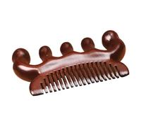 Peigne en bois de santal pour femme | Peigne de massage pour soins des cheveux | Peigne naturel pour le soin du cuir chevelu pour massage du corps, peigne de massage portable Meridians