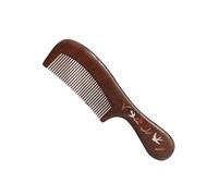 Peigne en bois d'ébène noir de qualité supérieure Description du entier à cheveux statique Cadeau for femme Pour tous types de coiffure(21CM-F)