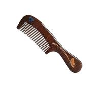 Peigne en bois d'ébène noir de qualité supérieure Description du entier à cheveux statique Cadeau for femme Pour tous types de coiffure(21CM-D)