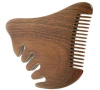 Peigne en Bois Masseur de Cuir Chevelu, Modèle Triangulaire Marron | Massage du Cuir Chevelu, Bords Arrondis, Usage Maison et Voyage, Format Compact, pour Coiffage Simple