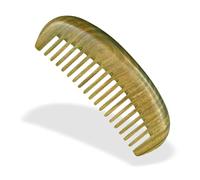 Peigne en Bois Peigne en bois de santal Peigne à cheveux bouclés à petites dents et à dents larges en bois de santal pour Femmes et Hommes(6)