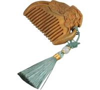 Peigne en Bois Portable, Démêlant, Léger, pour Hommes et Garçon et | Bois Khaki, Format Compact, Usage Quotidien, Convient à Tous Types de Cheveux, Style Élégant