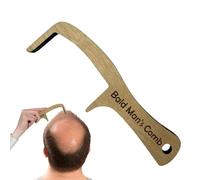 Peigne en bois pour chauve - Accessoire de toilettage pour adultes | Faveur fantaisie pour jeux de fête, événements de vacances, accessoires d'Halloween, astuces du poisson d'avril, cadeaux lége